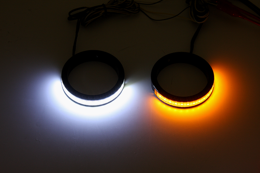 Custom Dynamics 37mm Wrap Arounds Fork LED Turn Signals 2016-2020 Harley Street