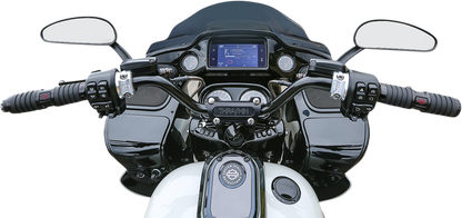 Thrashin Black Motorcycle Handlebar Riser Adapter Kit 2015-20 Harley Road Glide