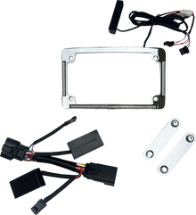 Custom Dynamics All-In-One Chrome License Plate Frame for 2026 Harley Touring