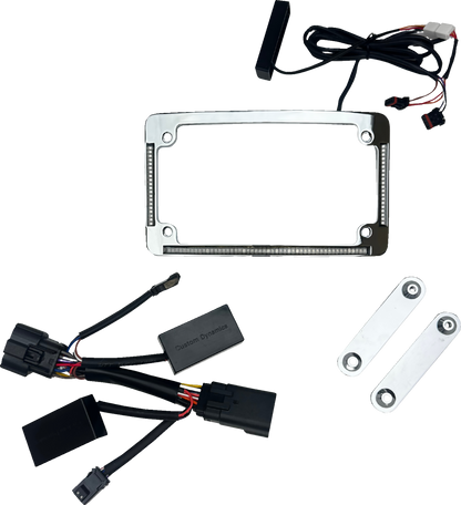 Custom Dynamics All-In-One Chrome License Plate Frame for 2026 Harley Touring