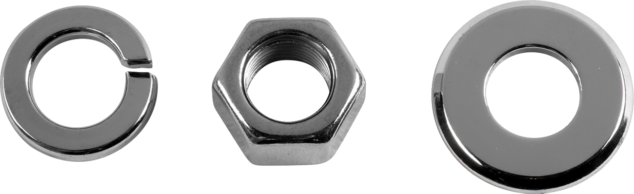 Colony Chrome Front Axle Washer & Nut Kit for 1972-2007 Harley Davidson Touring