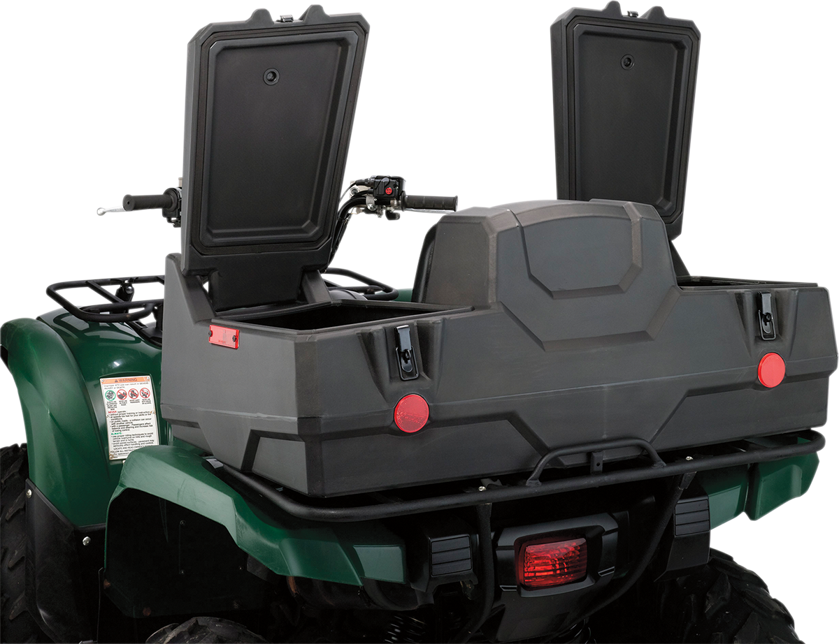 Moose Black ATV Lockable Dynasty Rear Cargo Rack Gear Storage Trunk & Seat