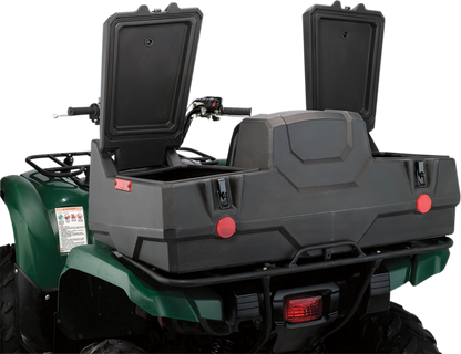 Moose Black ATV Lockable Dynasty Rear Cargo Rack Gear Storage Trunk & Seat
