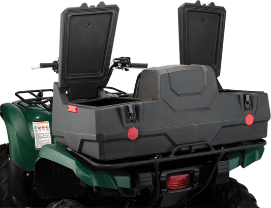 Moose Black ATV Lockable Dynasty Rear Cargo Rack Gear Storage Trunk & Seat