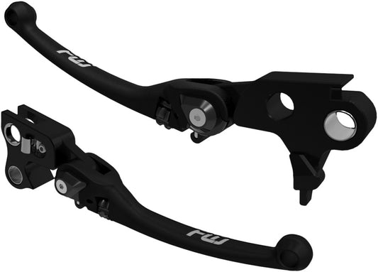 Flo MX Motorcycle Black Handlebar Lever Set 2014-2016 Harley Touring Models FLHR