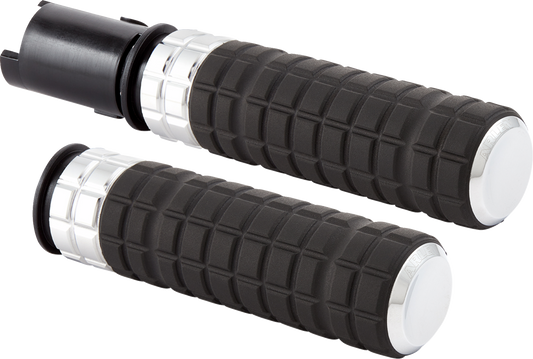 Arlen Ness Speedliner Chrome TBW Handlebar Hand Grips for 2023-24 Harley Touring