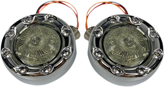 Custom Dynamics Probeam Smoke 1157 LED Rear Bullet Turn Signals 2007-2024 Harley