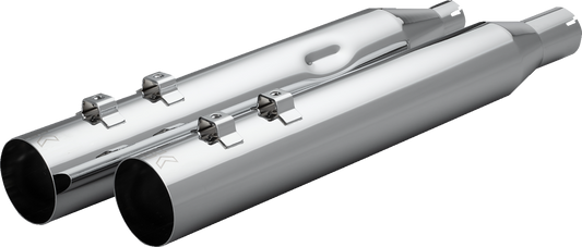 Khrome Werks 4" HP Plus Chrome Slip On Mufflers for 2017-2025 Harley Touring M8
