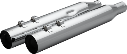 Khrome Werks 4" HP Plus Chrome Slip On Mufflers for 2017-2025 Harley Touring M8