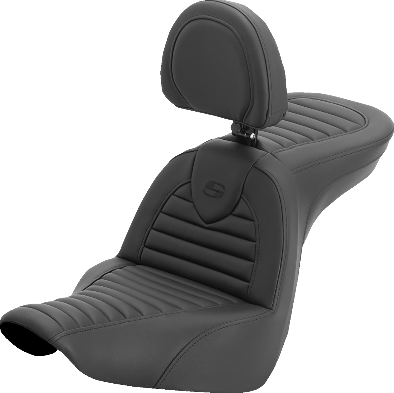 Saddlemen Roadsofa Tuck N Roll Gel Seat & Backrest for 2018-26 Harley Low Rider