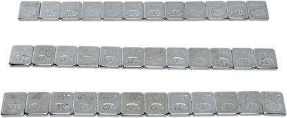 K&L Supply 25oz Chrome 36 Pack Quickstick Adhesive Wheel Weights fits Harley