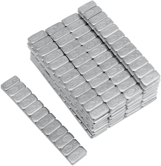 K&L Supply 25oz Chrome 36 Pack Quickstick Adhesive Wheel Weights fits Harley