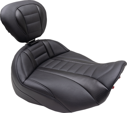 Mustang Deluxe Touring Solo Seat & Backrest for 2023-25 Harley Street Road Glide