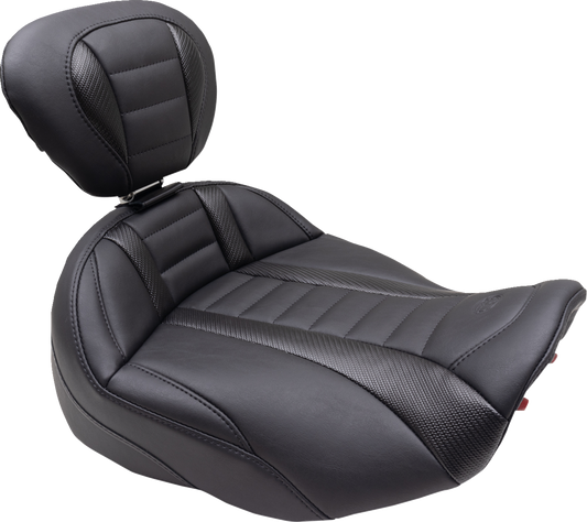 Mustang Deluxe Touring Solo Seat & Backrest for 2023-25 Harley Street Road Glide