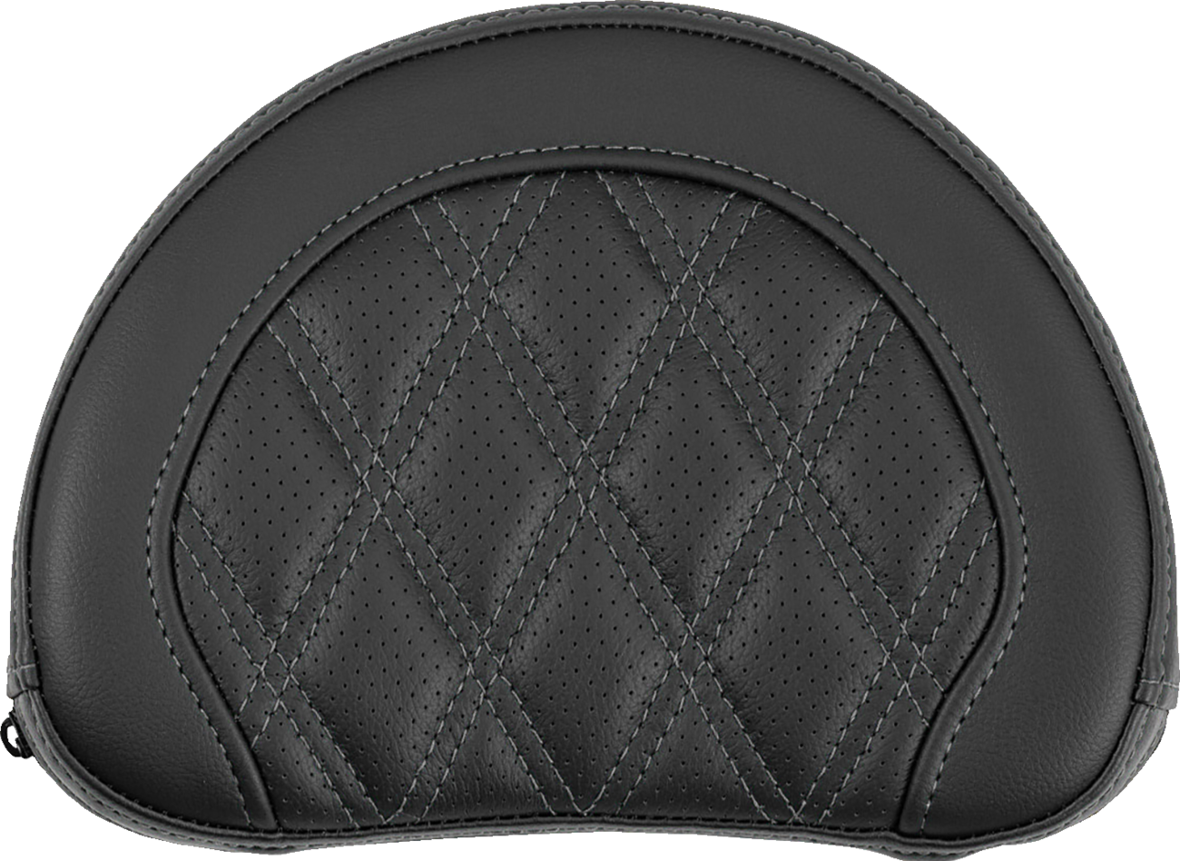 Saddlemen Contour Gray Lattice Sissy Bar Passenger Backrest Pad for Harley