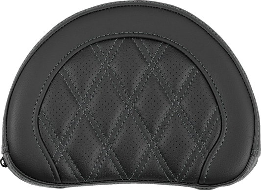 Saddlemen Contour Gray Lattice Sissy Bar Passenger Backrest Pad for Harley