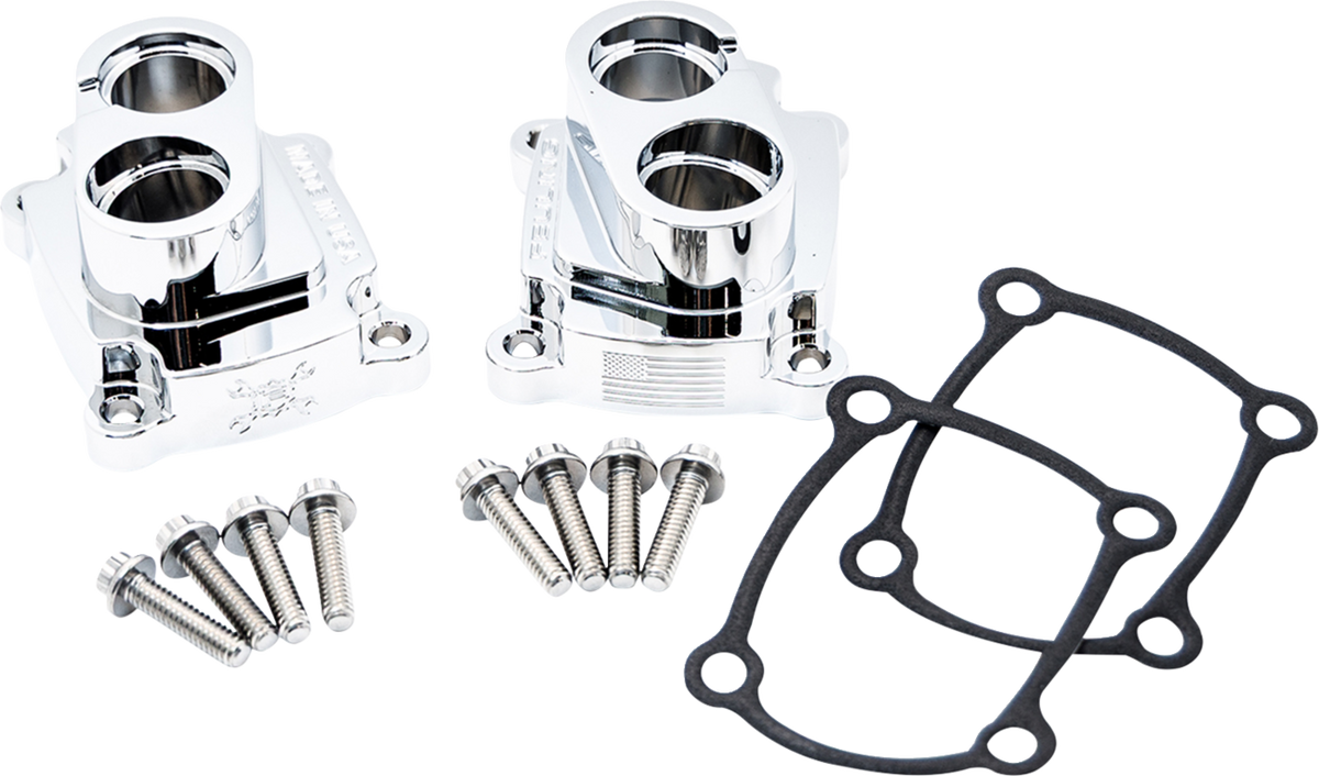 Feuling Chrome Lifter Block Covers for 2017-2026 Harley Touring Softail M8
