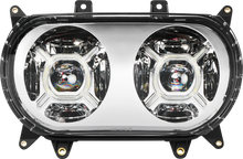 Custom Dynamics Chrome Double-X LED Headlight fits 2015-2024 Harley Road Glide