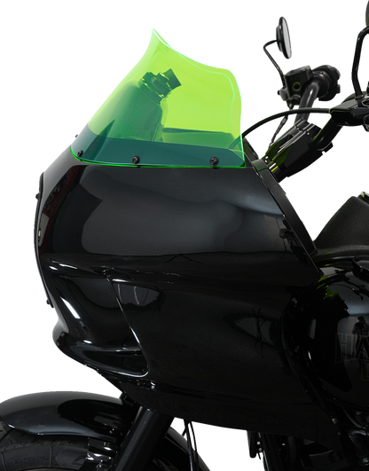 Klock Werks Kolor Flare 9" Green Ice Windshield fits Harley FXRP Style Fairing