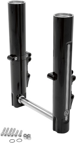 Performance Machine Dual Disc Black Lower Fork Legs for 2014-2020 Harley Touring