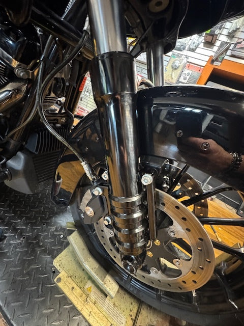 Arlen Ness Black Anodized Method No Flex Fork Legs for 2014-2025 Harley Touring