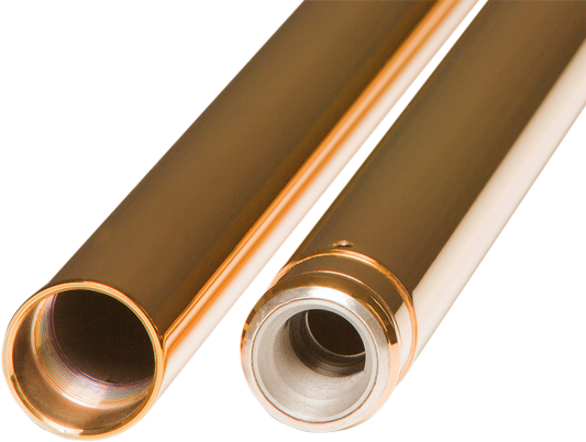 Custom Cycle Gold Front 39mm Fork Tubes 1987-2007 Harley FXDL FXD XL Sportster