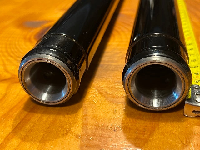 Custom Cycle Black 41mm Front Fork Tubes 1999-13 Harley Dyna Touring Softail CVO