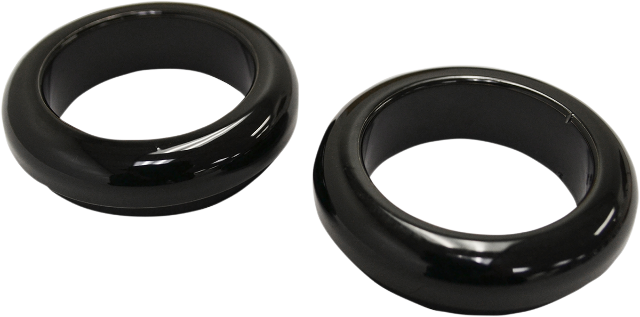 La Choppers Pair Black 39mm Fork Dust Cover Caps fits 1984-2022 Harley Sportster