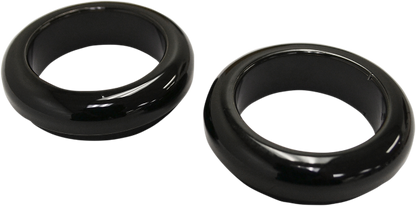 La Choppers Pair Black 39mm Fork Dust Cover Caps fits 1984-2022 Harley Sportster