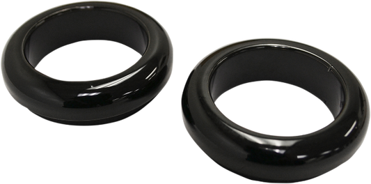 La Choppers Pair Black 39mm Fork Dust Cover Caps fits 1984-2022 Harley Sportster