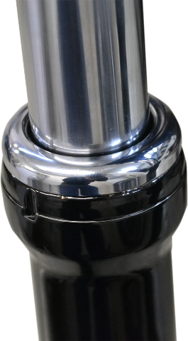 La Choppers Pair Chrome 39mm Fork Dust Caps 1984-2012 Harley Dyna Sportster FXRC