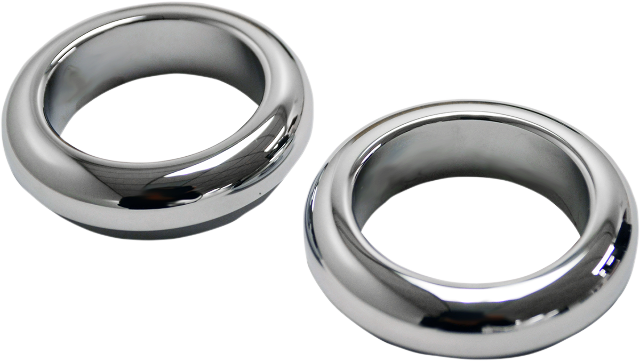 La Choppers Pair Chrome 39mm Fork Dust Caps 1984-2012 Harley Dyna Sportster FXRC