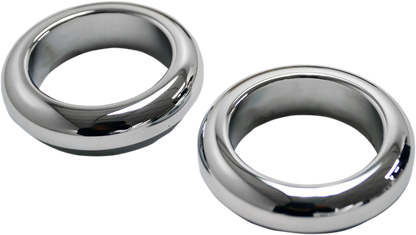 La Choppers Pair Chrome 39mm Fork Dust Caps 1984-2012 Harley Dyna Sportster FXRC