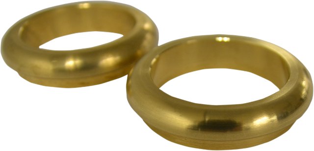 La Choppers Pair Brass 49mm Fork Boot Dust Covers 2006-2017 Harley Dyna FXDB