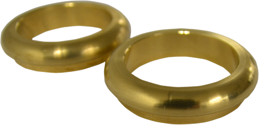 La Choppers Pair Brass 49mm Fork Boot Dust Covers 2006-2017 Harley Dyna FXDB
