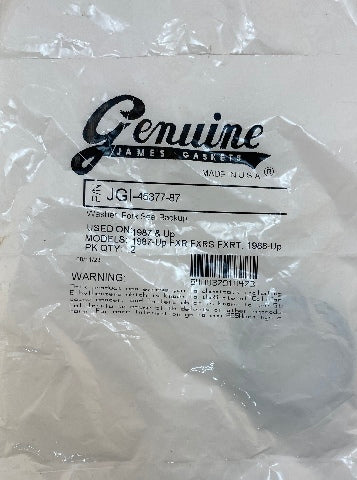 James Gasket 39mm Fork Washer Seal Backup 1987-2019 Harley Dyna Sportster FXDC