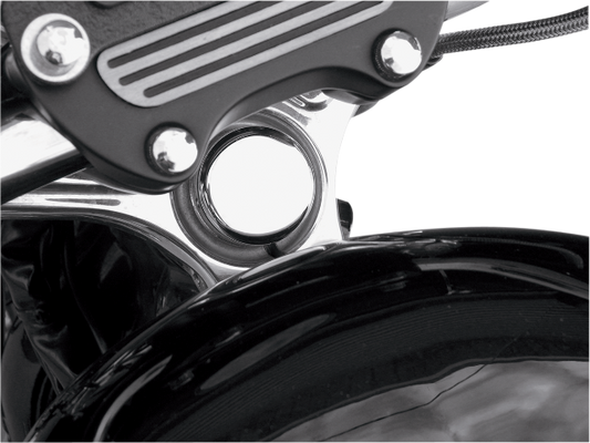 Drag Specialties Chrome Steering Stem Bolt Cover fits 1987-2009 Harley Sportster