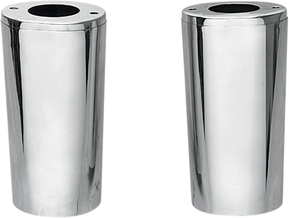 Drag Specialties Chrome 10.5" Slider +4 Fork Cover fits 1949-2017 Harley FL FLTR