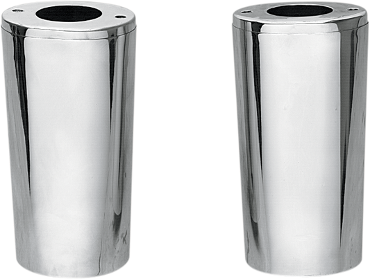 Drag Specialties Chrome 10.5" Slider +4 Fork Cover fits 1949-2017 Harley FL FLTR