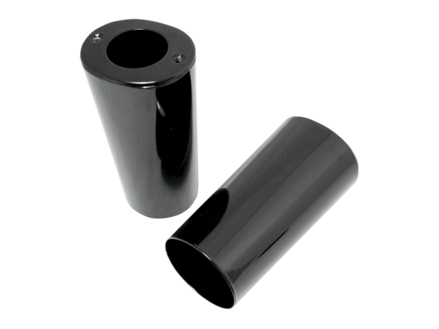 Drag Specialties Black 6.5" Slider Fork Cover 49-17 Harley FL FLTR FLHR FLHX