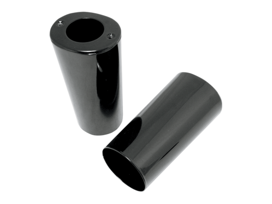 Drag Specialties Black 6.5" Slider Fork Cover 49-17 Harley FL FLTR FLHR FLHX