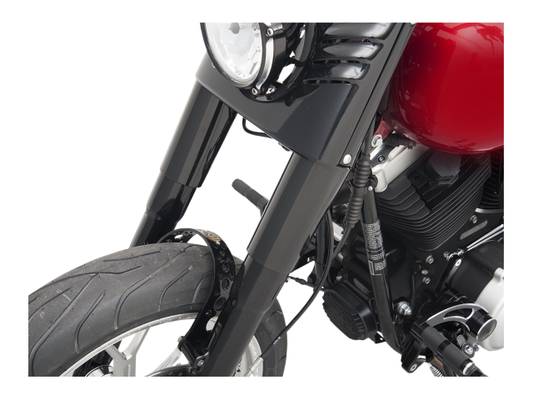 Drag Specialties Black 6.5" Slider Fork Cover 49-17 Harley FL FLTR FLHR FLHX