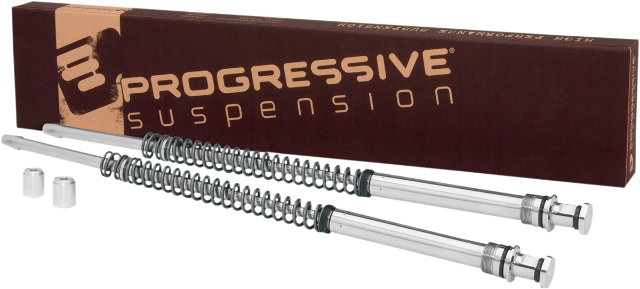Progressive 41mm Monotube Front Fork Spring Kit for 2000-10 Harley Softail FXSTB