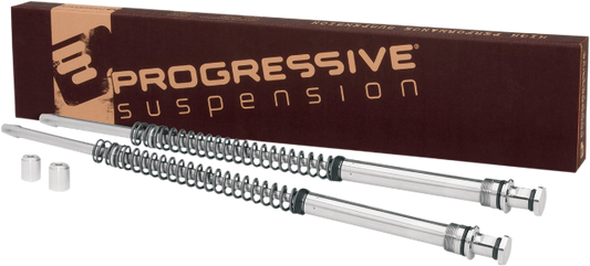 Progressive 41mm Monotube Front Fork Spring Kit for 2000-10 Harley Softail FXSTB