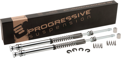Progressive 41mm Monotube Front Fork Spring Lowering Kit 00-17 Harley Softail
