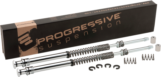 Progressive 41mm Monotube Front Fork Spring Lowering Kit 00-17 Harley Softail