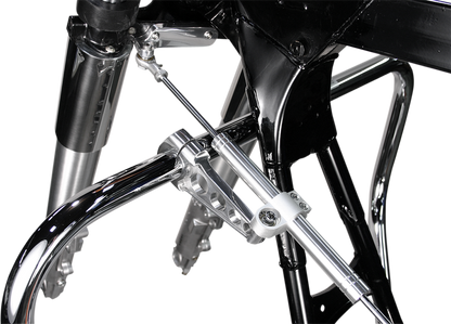 Custom Cycle Front Steering Damper Kit for 1997-2007 Harley Touring FLHR FLHX