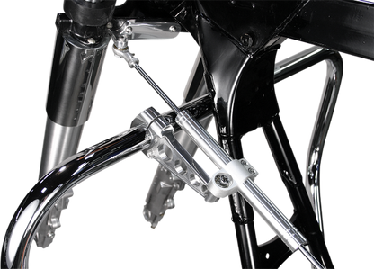 Custom Cycle Front Steering Damper Kit fits 1997-2007 Harley Touring FLHR FLHX