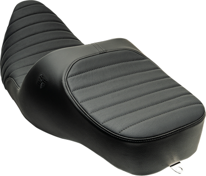 Slyfox Chariot Black Classic Stitch Seat fits 2009-2025 Harley Touring FLH FLT