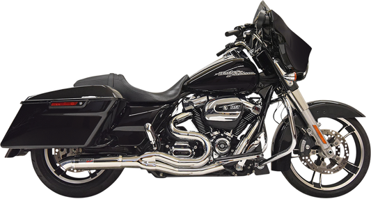 Bassani Chrome Road Rage II 2-1 Hot Rod Turnout Exhaust 2017-2024 Harley Touring